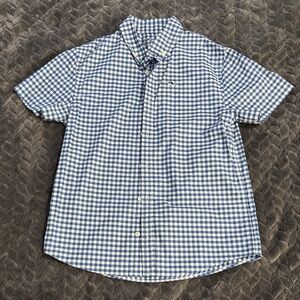 Vineyard Vines Boys Blue Checkered Shirt Size Medium OTG Performance
